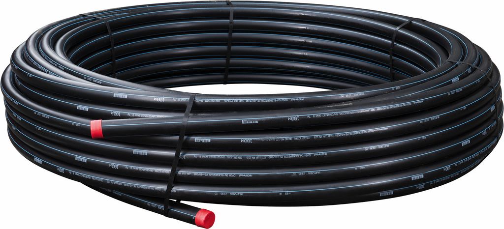 PE 80 Trinkwasserrohr PN12,5 40mm 1 1/4" 100m DVGW : Ø40 mm x 100 m Größe: Ø40 mm x 100 m