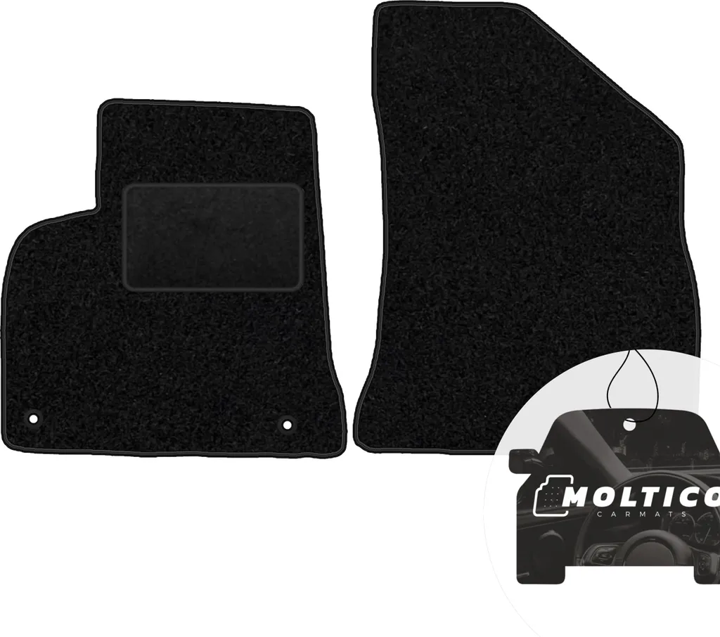 Set Tappetini Anteriori Velours Nero per Peugeot 3008 (2009-2016)