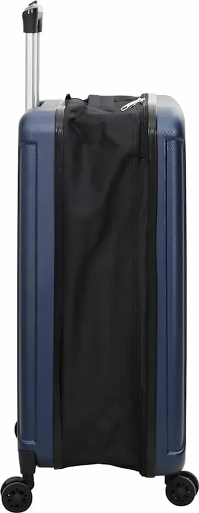 vidaXL Valigia con serratura blu scuro 43 x 27 x 66 cm Plastica ABS - 3
