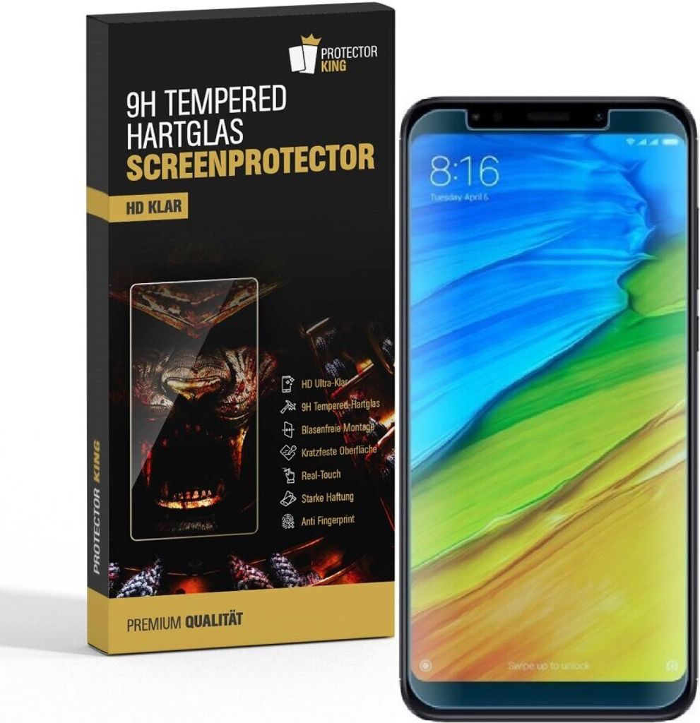 6x 9H Hartglas für Xiaomi Redmi 5 Panzerfolie Displayschutz Schutzglas HD KLAR Panzerglas Schutzfolie
