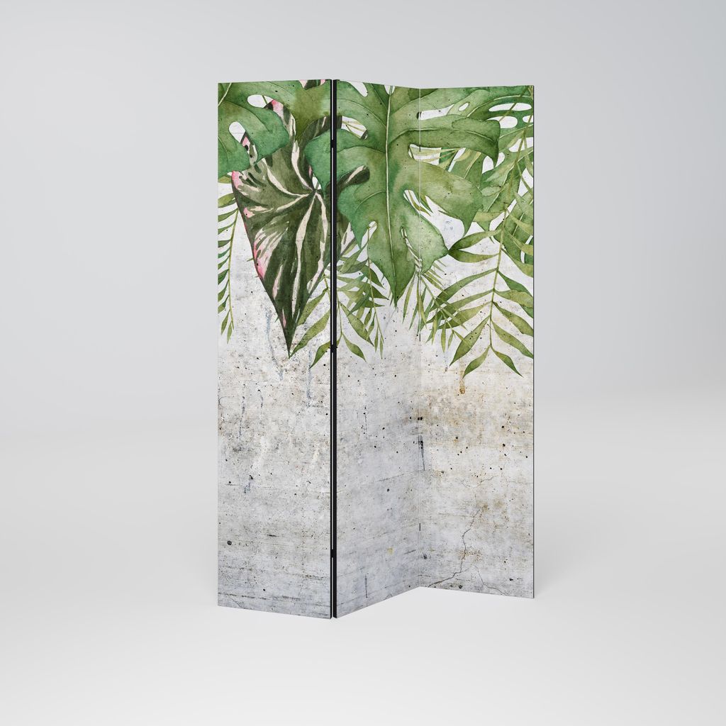 SpaceRebels Paravent Raumteiler - 3-teilig Raumtrenner, Druck 2-Seite - Raumtrenner - Trennwand Wohnung - Room Divider - Spanische Wand Deko Modern...