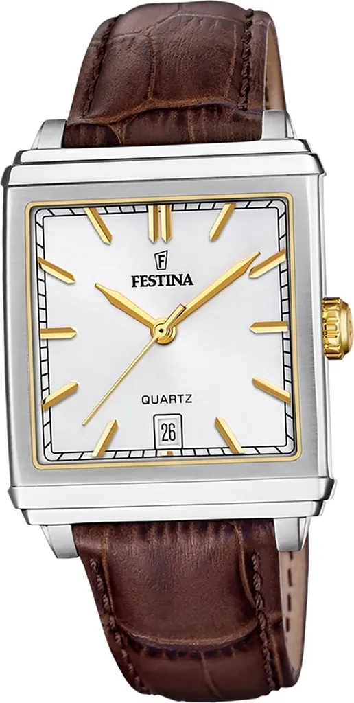 Montre homme cuir brun Festina D2UF20681/4 robuste et confortable chic