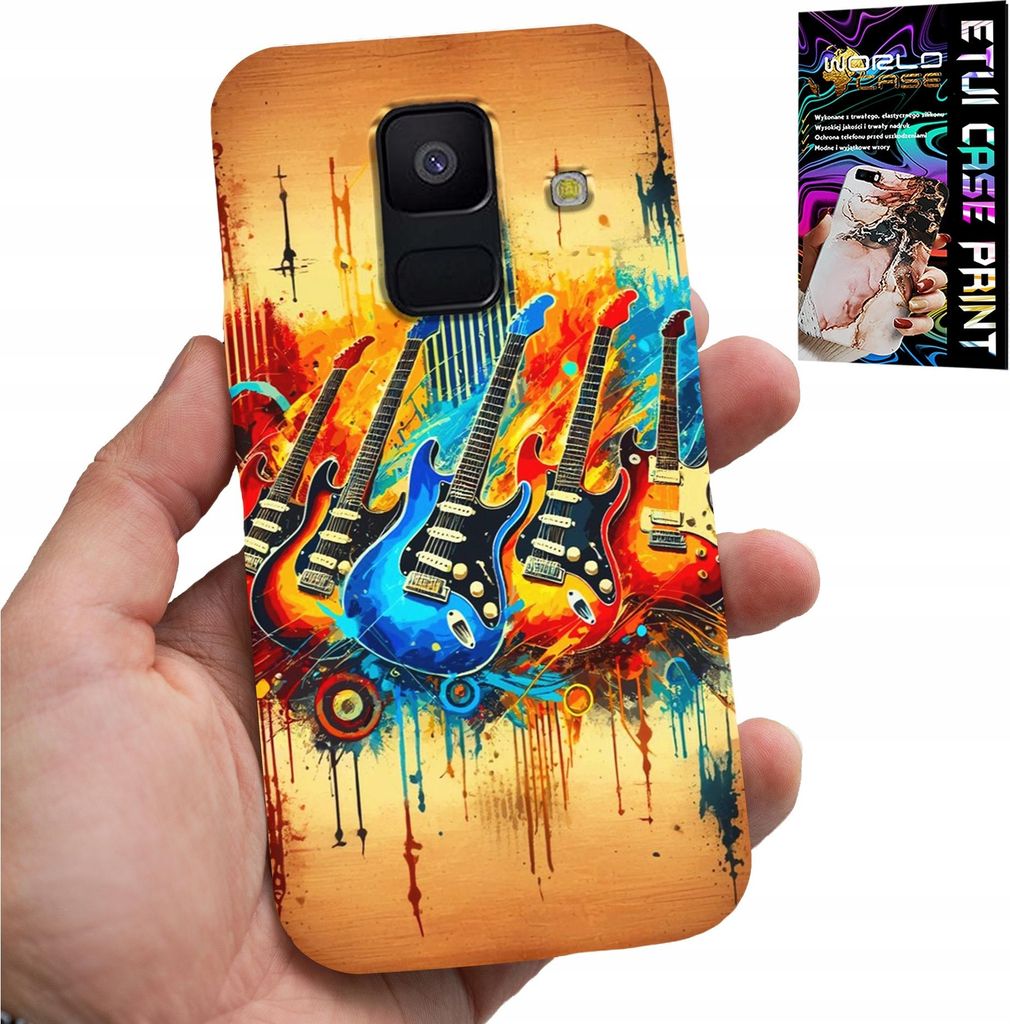 Gehäuse Für Samsung A6 2018 - E-Gitarre, Rock And Roll, Metall