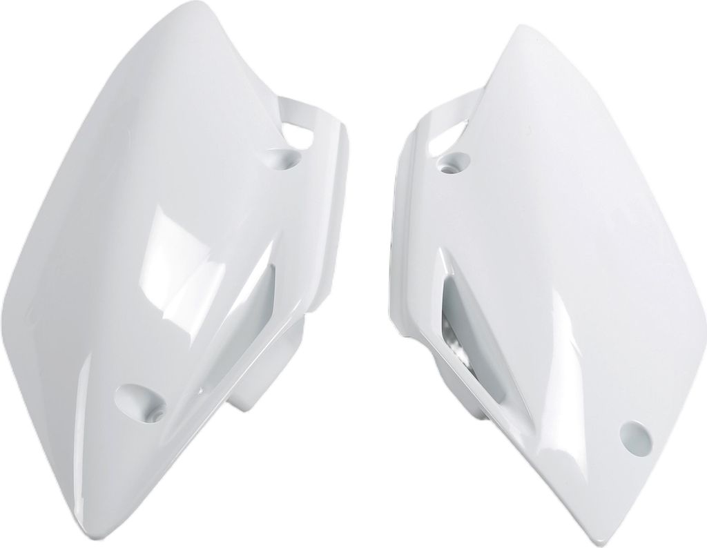 Seitenverkleidung UFO PLAST Verkleidung 2-teilig für Honda CRF R 150 ccm Bj. 2007 - 2025, Farbe:weiß OEM