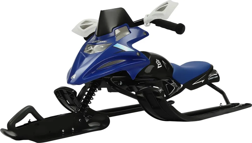 Luge dirigeable robuste 80 kg bleu, siège ajustable confort pour enfant