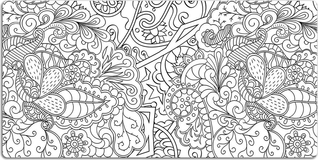 Schreibtischmatte Tischunterlage 120x60 cm Mauspad - Abstraktes Muster