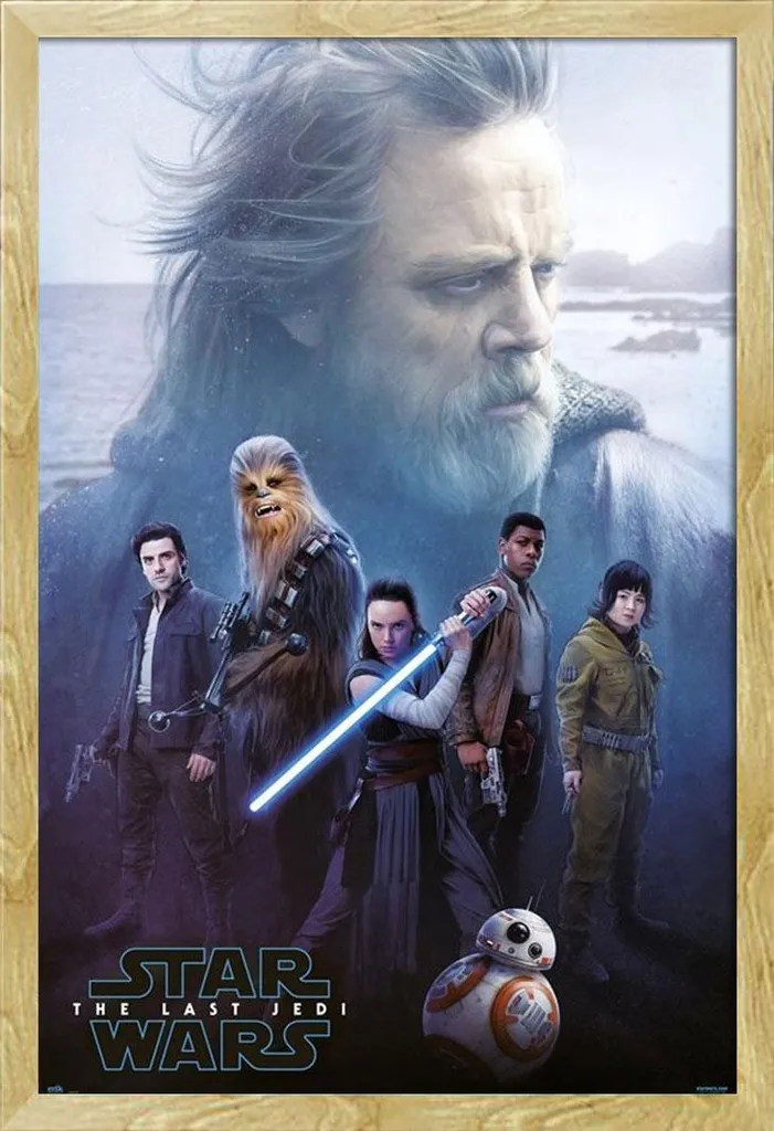 Regalo Star Wars: Poster Gli Ultimi Jedi EP8 Incorniciato Shinsuke