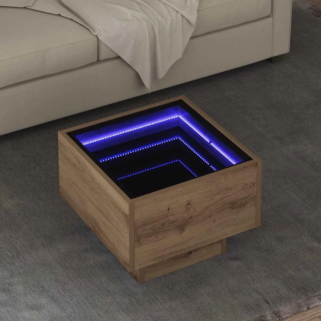 Tavolino da Caffè Rovere Artisan Design | Arredo Living Legno 40x40