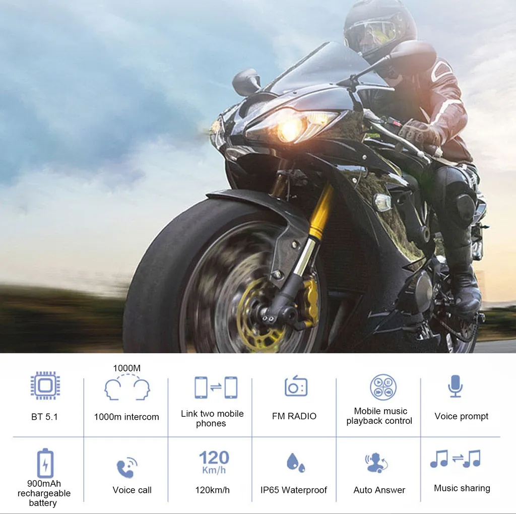 Viaggia in Coppia con Hysnox H9 | Interfono Moto Bluetooth Impermeabile - 11