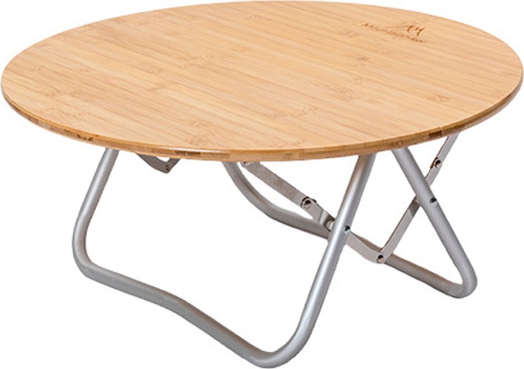 Outdoor Aluminium Legierung Klapptisch Tragbare Runden Tisch Camping Picknick Selbst-Fahren Reise Bambus Runden Tisch