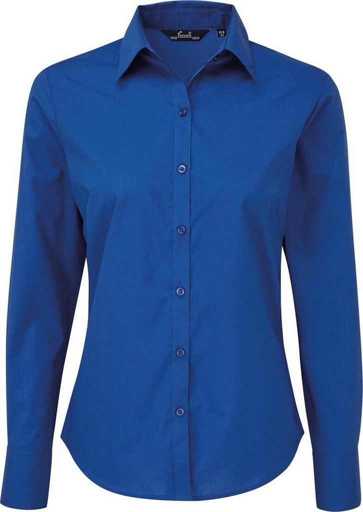 Premier - Hemd für Damen Langärmlig PC5632 (46 DE) (Königsblau)
