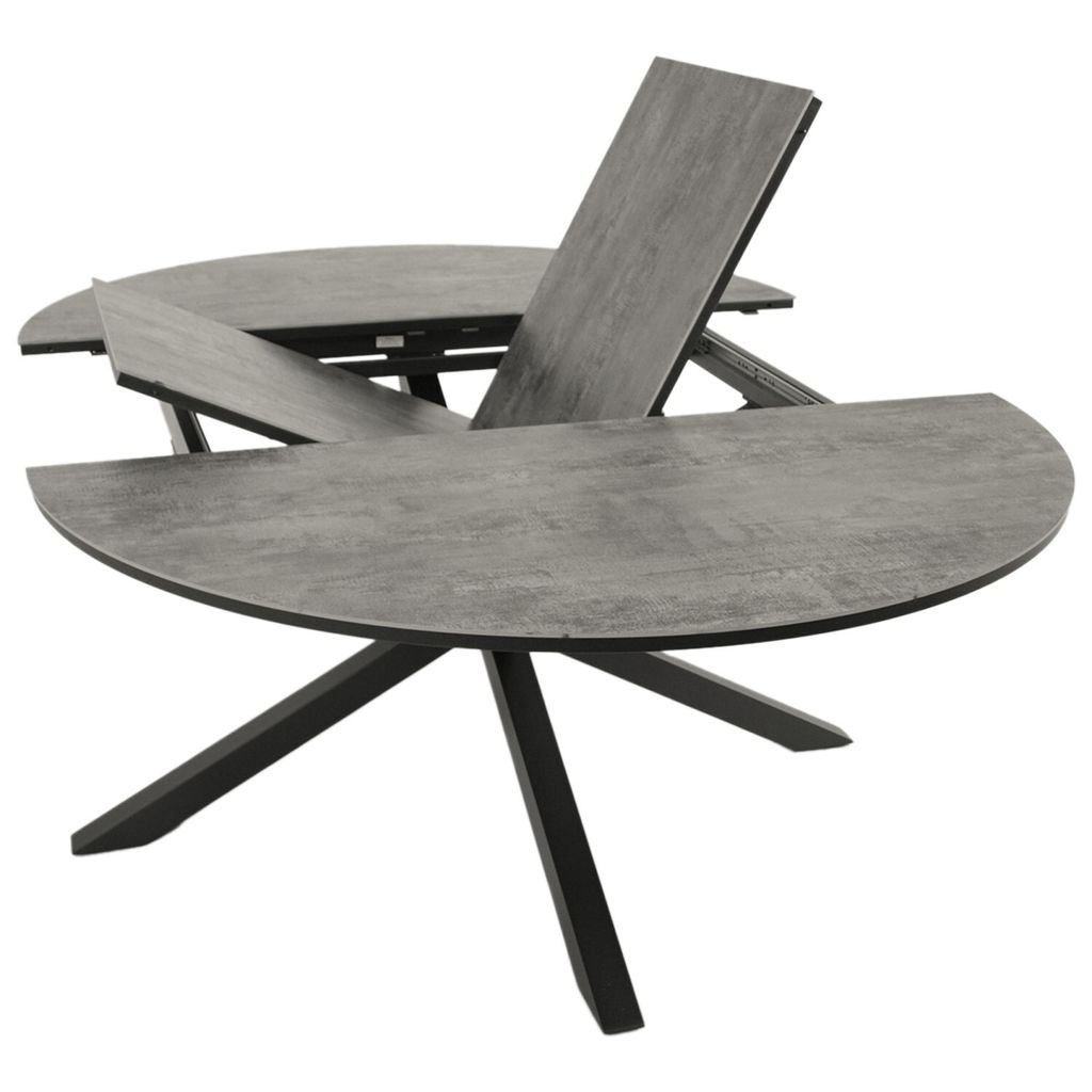 DEGAMO Ausziehtisch LYON 140cm/200x140cm Alu anthrazit + Produktbild 