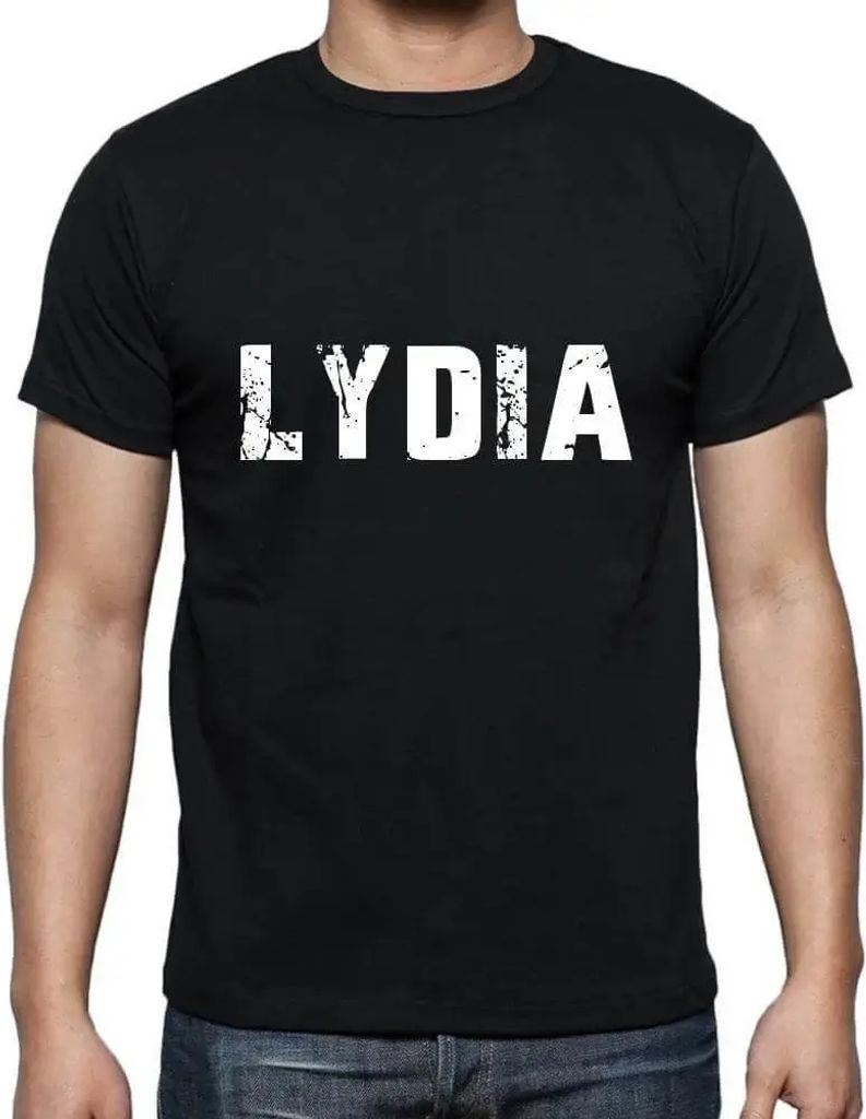 Herren Grafik T-Shirt Lydia Öko-Verantwortlich Vintage Jahrgang Kurzarm Lustige Druck Geburtstag Geschenk Mann