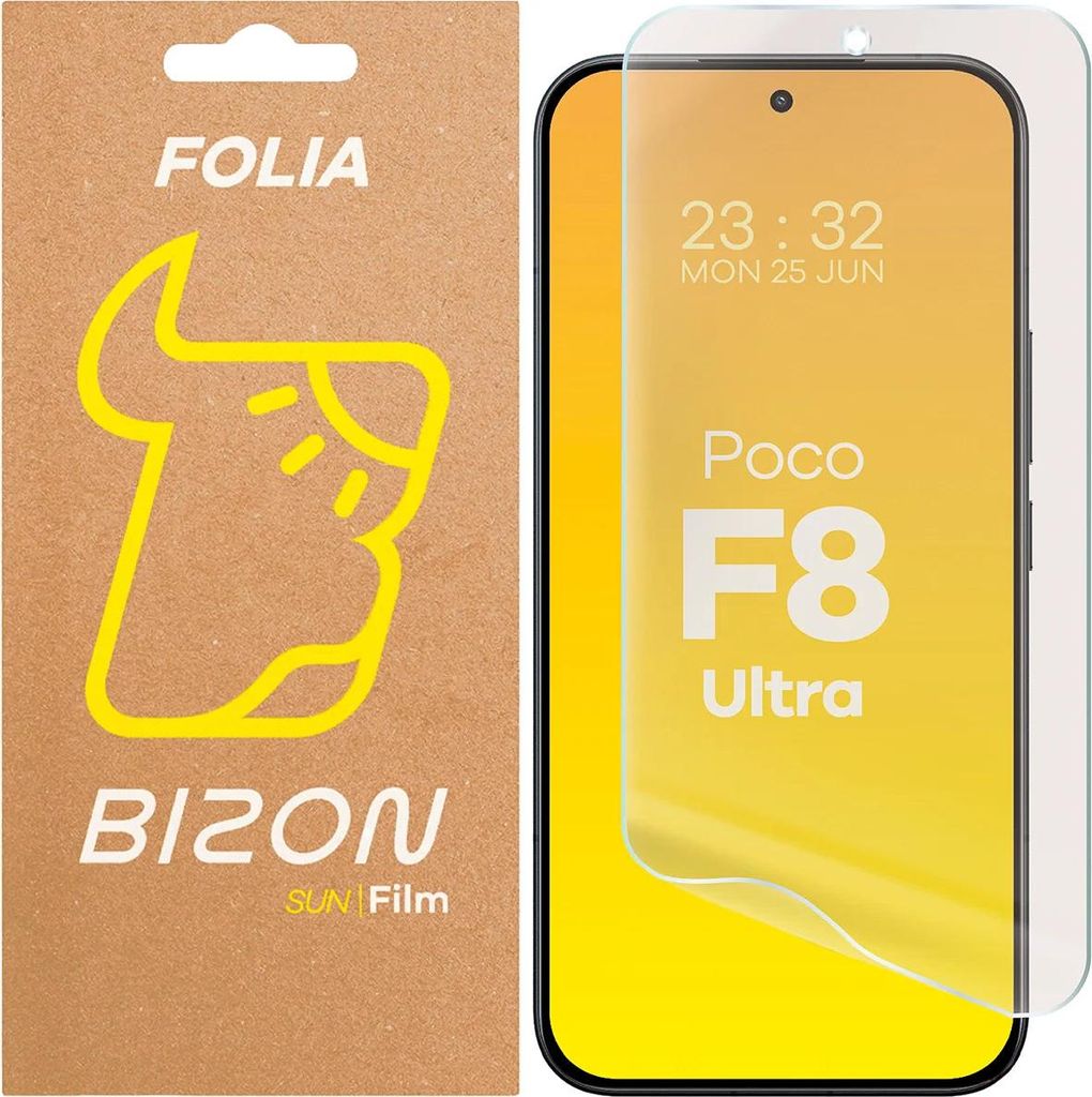 Matte Folie für Xiaomi POCO F8 Ultra, Bizon Glass Film Sun, 1 Stück