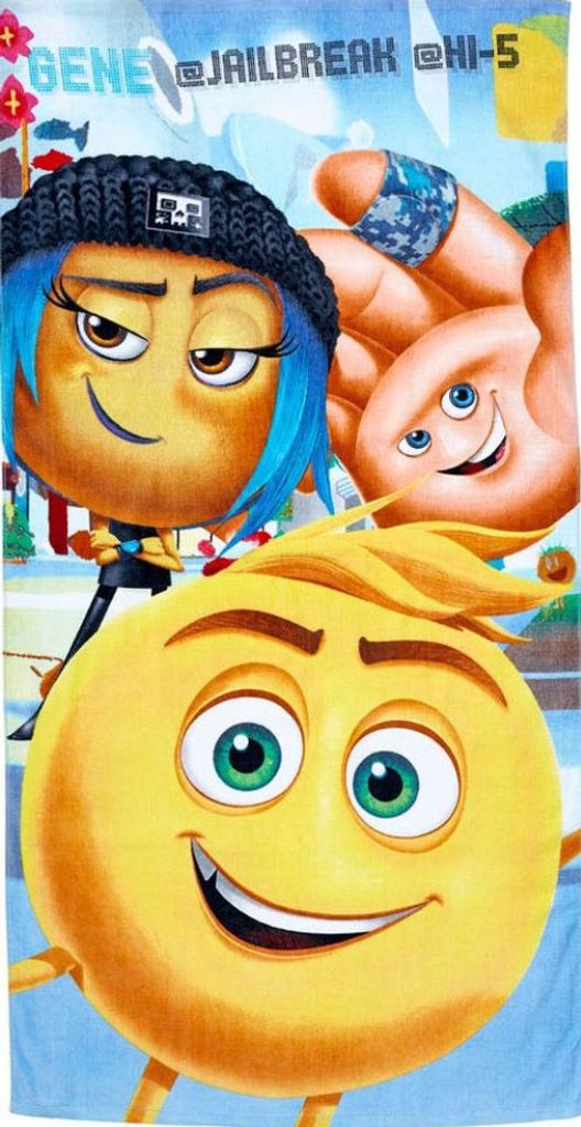 Emoji Badetuch Maße ca. 140 x 70 cm