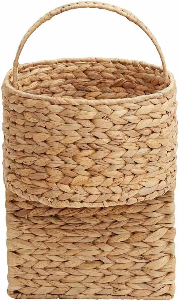 Panier d'escalier anti-encombrement en jacinthe d'eau - Solution rangement - 5