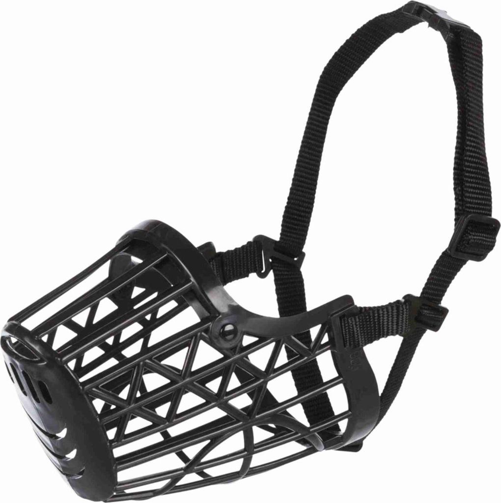 Museruola in plastica per cani M-L 26 cm nero Immagine del prodotto 