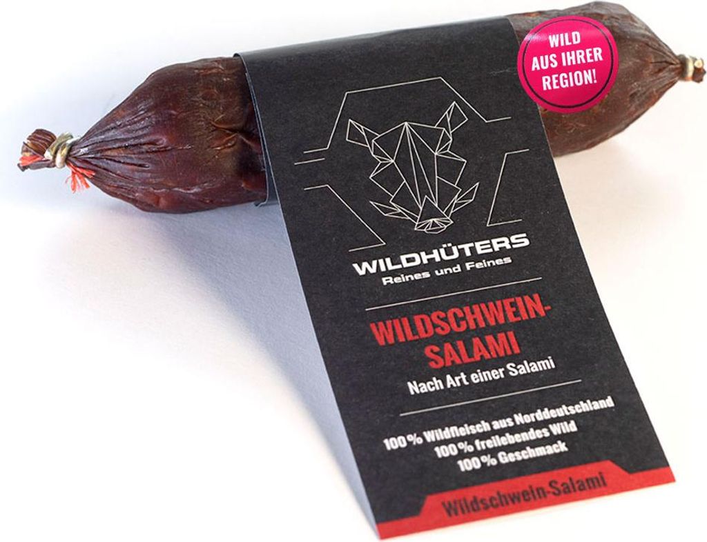 WILDHÜTERS Wildschwein-Salami, im Stück Produktbild 