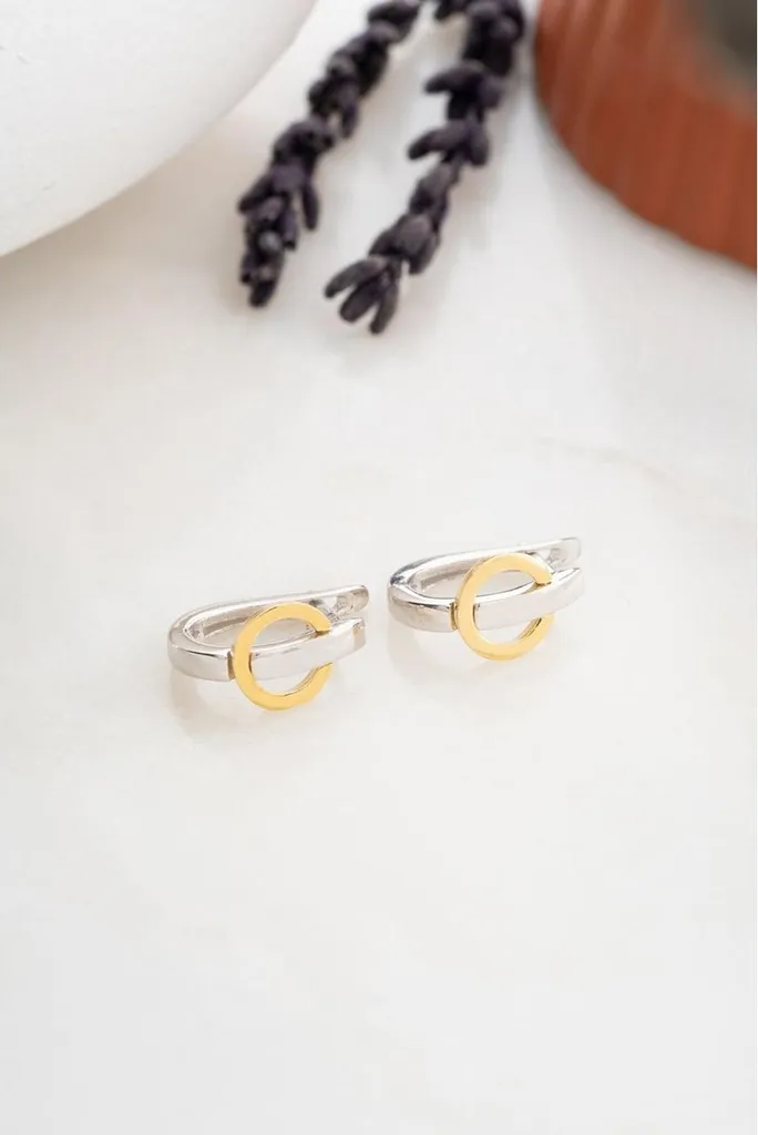 Boucles d'oreilles Argent 925 Halka J Jaune : Idéal pour vos Soirées