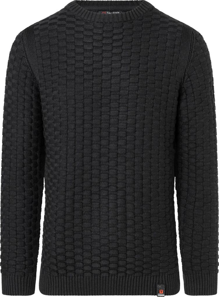 Timezone Strickpullover Rundhals 3D Muster Regular Fit Größe: 3XL