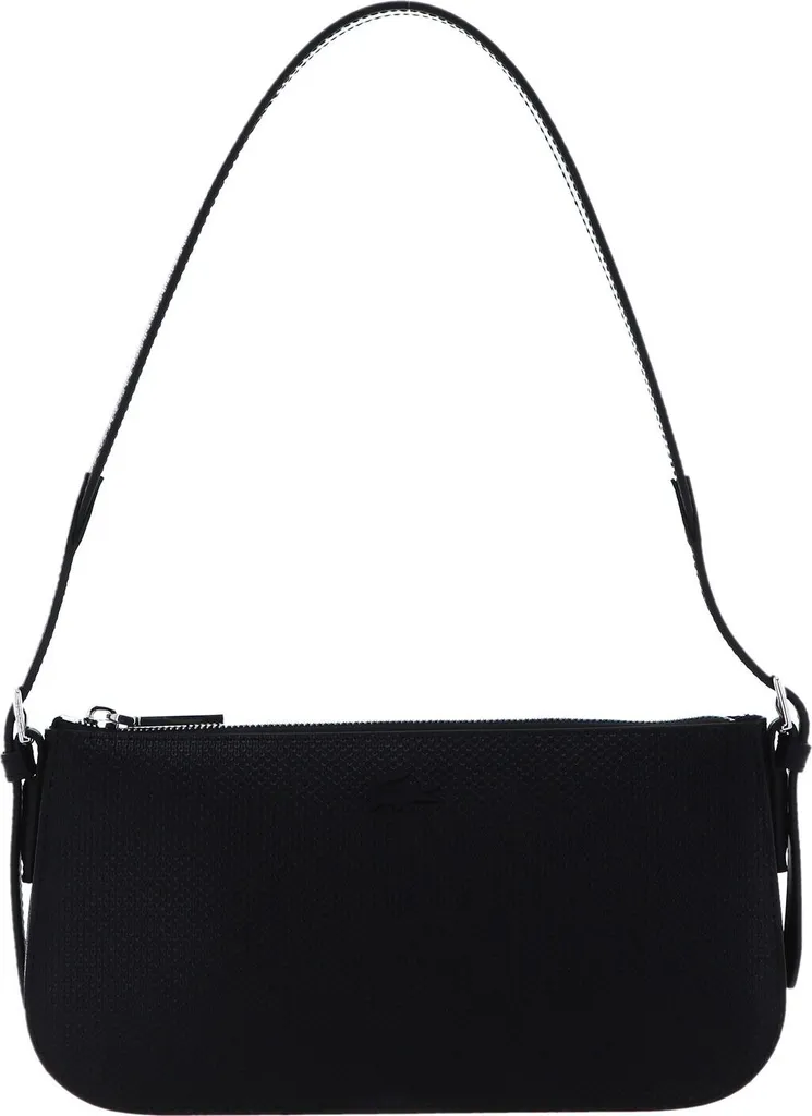 Borsa a Tracolla Lacoste Chantaco Pelle Nera - Look Minimalista Chic