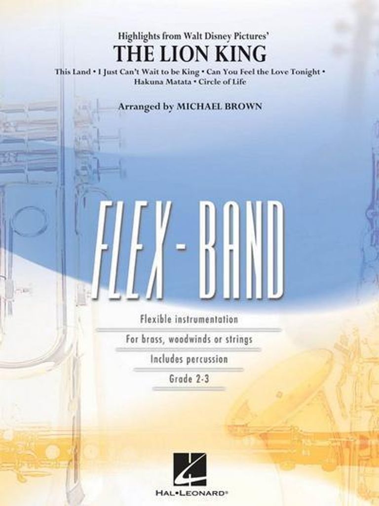 Highlights from The Lion Kingfor 5-part flexible band and opt. strings