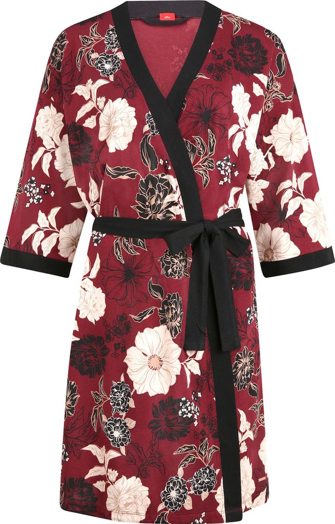 s.Oliver Kimono bordeaux-schwarz Größe 32/34 Produktbild 