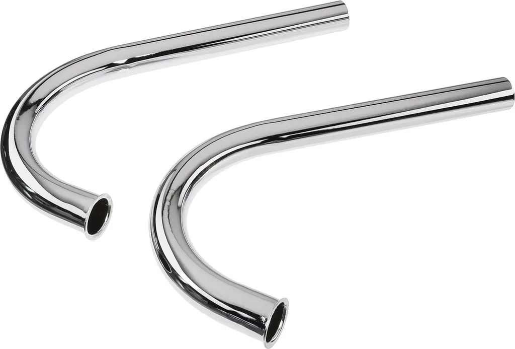 Paire de Collecteurs d'Échappement ES250 en Chrome 40mm pour Moteur