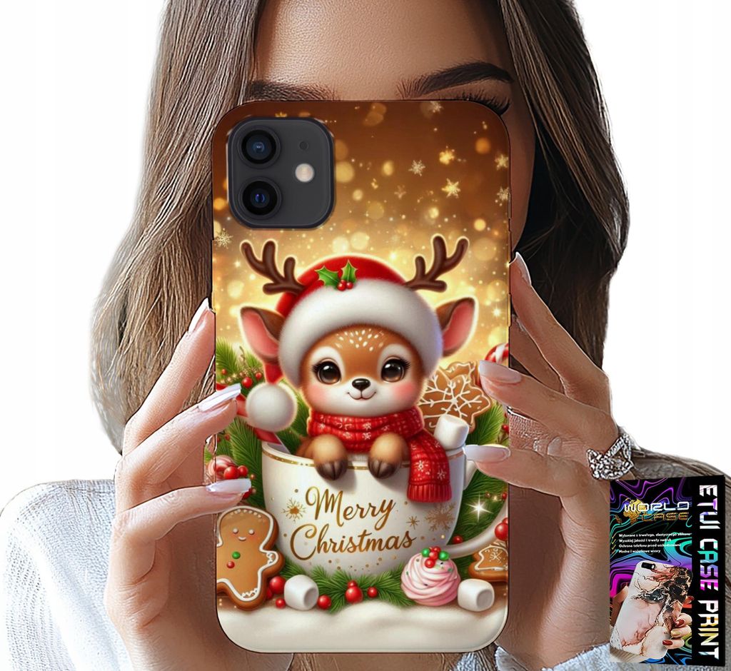 Hülle Für Iphone 12 - Süsses Rentier-Weihnachtsmuster
