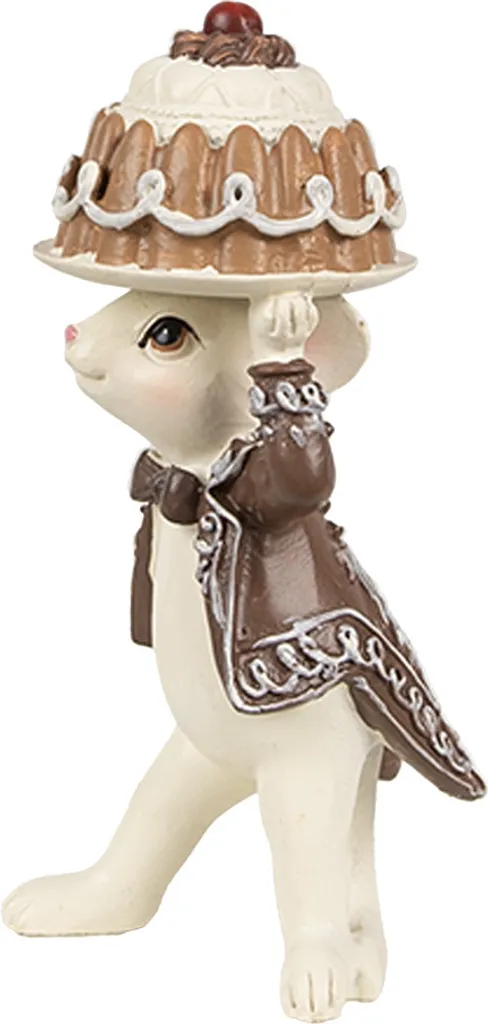 Statue de Souris de Noël Décorative Marron pour Ambiance Hiver - 2