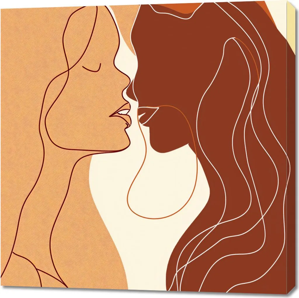 Emozioni a Parete: Quadro Sensualità Syntez 90x90 cm per la Tua Casa