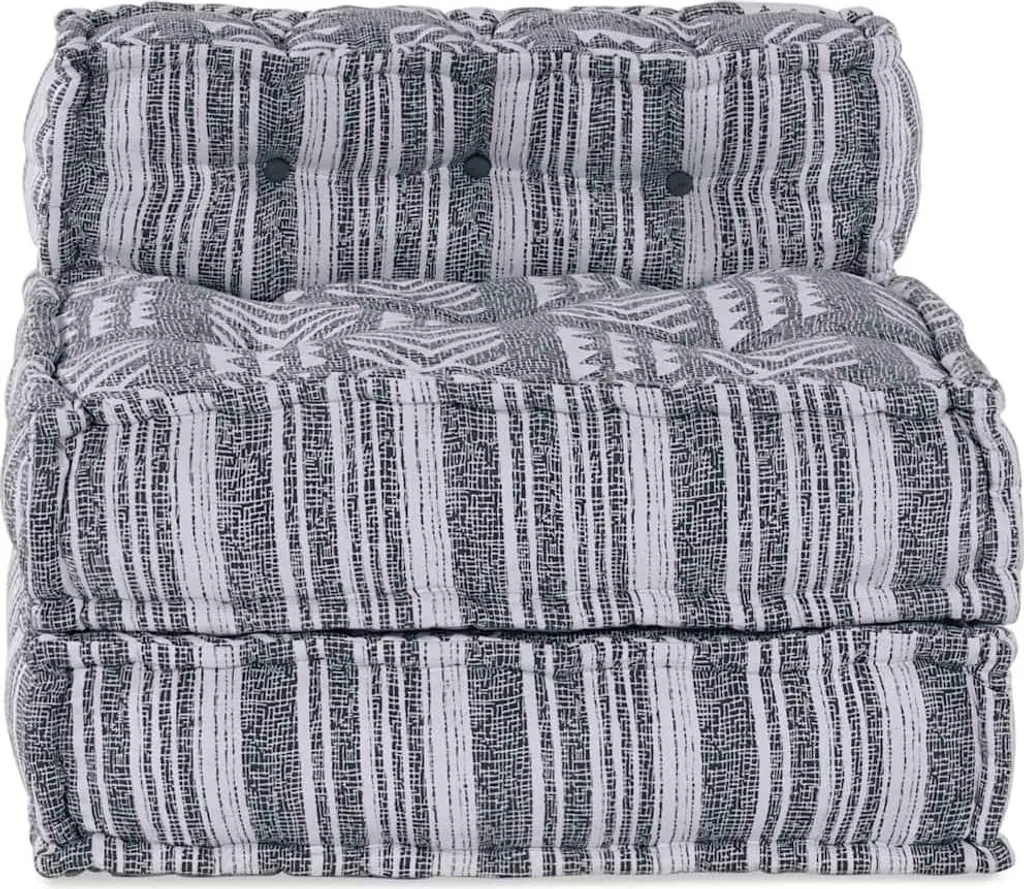 Canapé modulaire vidaXL gris : la solution tissu pour espaces modulables