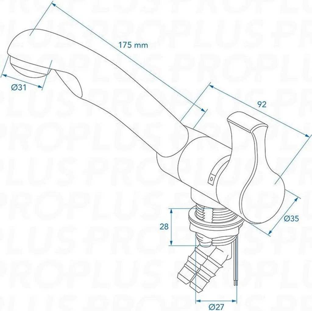 Mitigeur monocommande 12V compact avec bec rabattable pour évier - 6