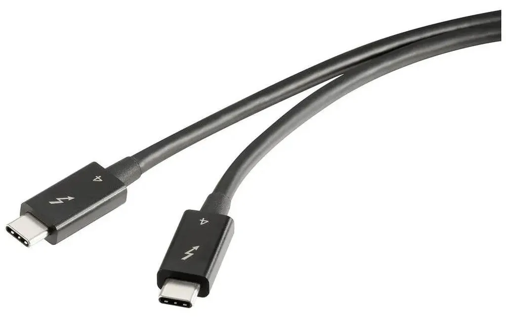 Câble Thunderbolt 4 Anti-Interférences 0.8m pour Connexion Stable