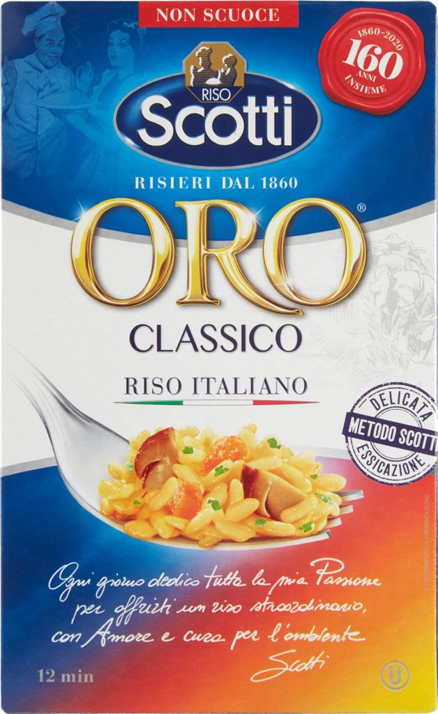 6x Riso scotti selezione ORO Classico 1kg italienisch reis Parboiled