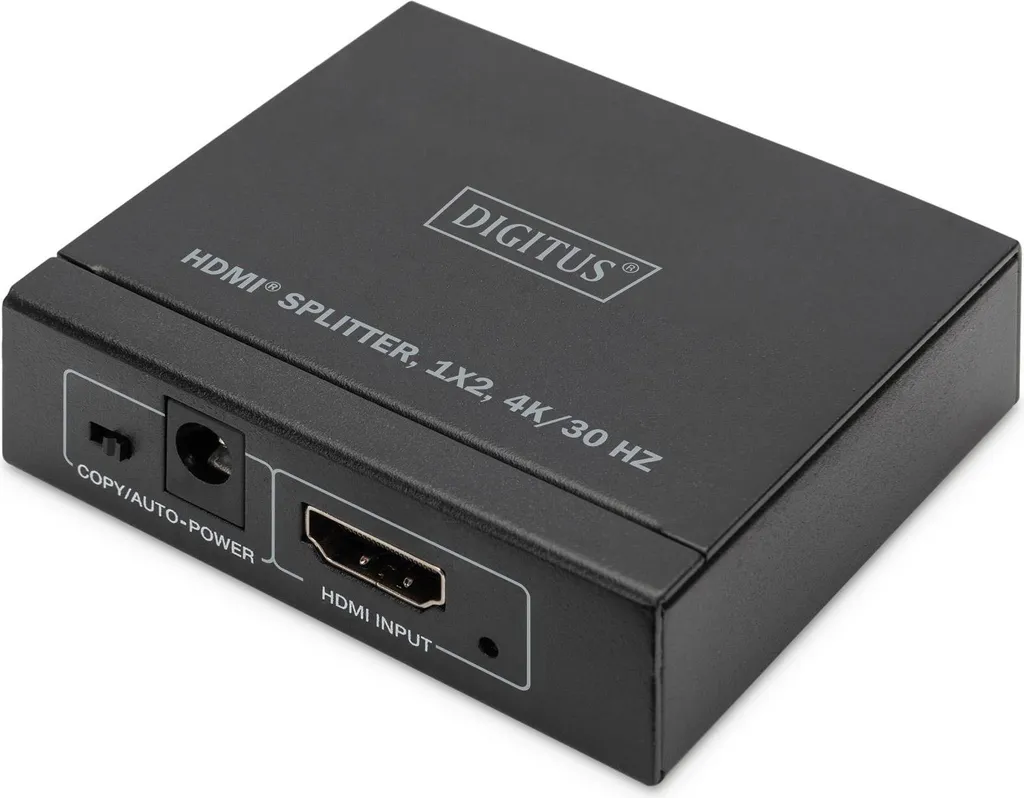 Splitter HDMI 4K Ultra HD 30Hz Noir DIGITUS - Multiplicateur d'Écran Actif