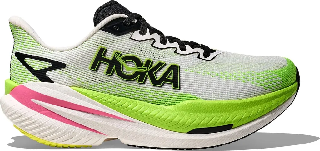 Hoka Mach X Chaussures de Running White Neon Lime Taille 8.5 Femme