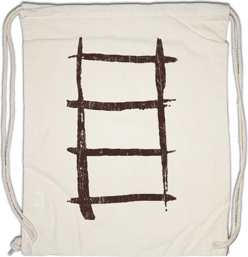 Urban Backwoods Boudalan Symbol, Turnbeutel, Farbe: Beige