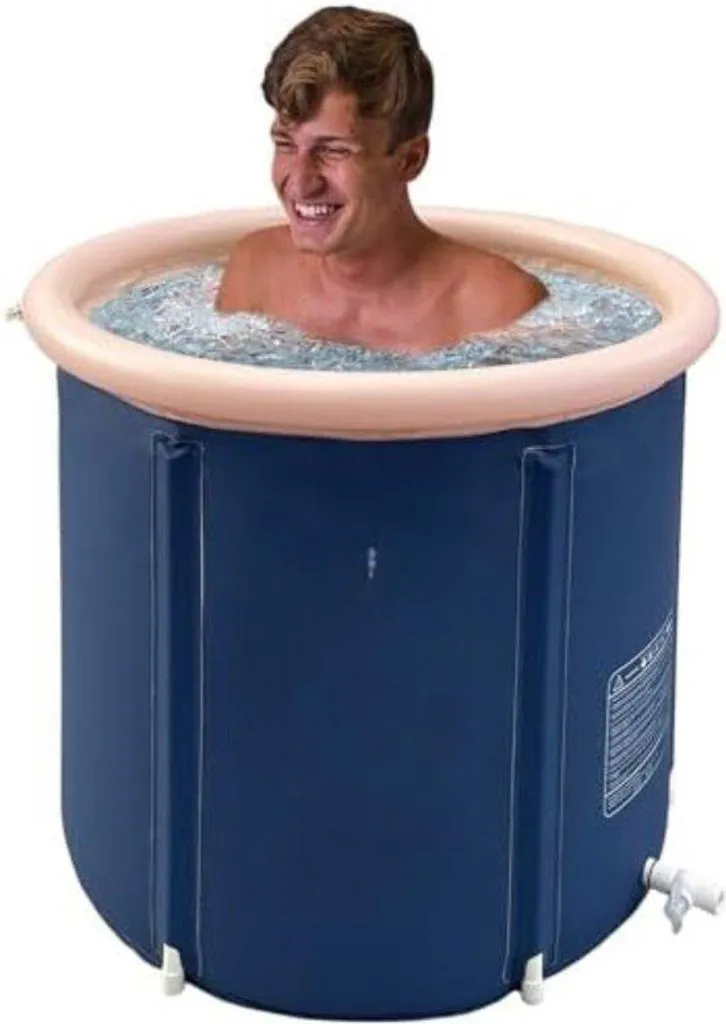 Baignoire pliable Bath Bucket 75 x 75 cm pour adulte et enfant bleue