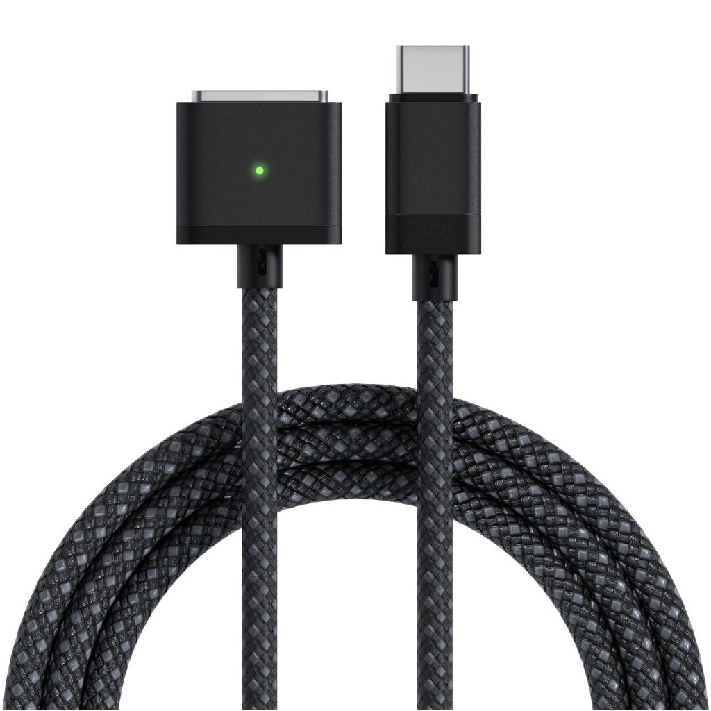 USB-C auf Magnetisches 3 Kabel – 2m 140W Schnellladen – Ladekabel für MagSafe 3 - Schwarz