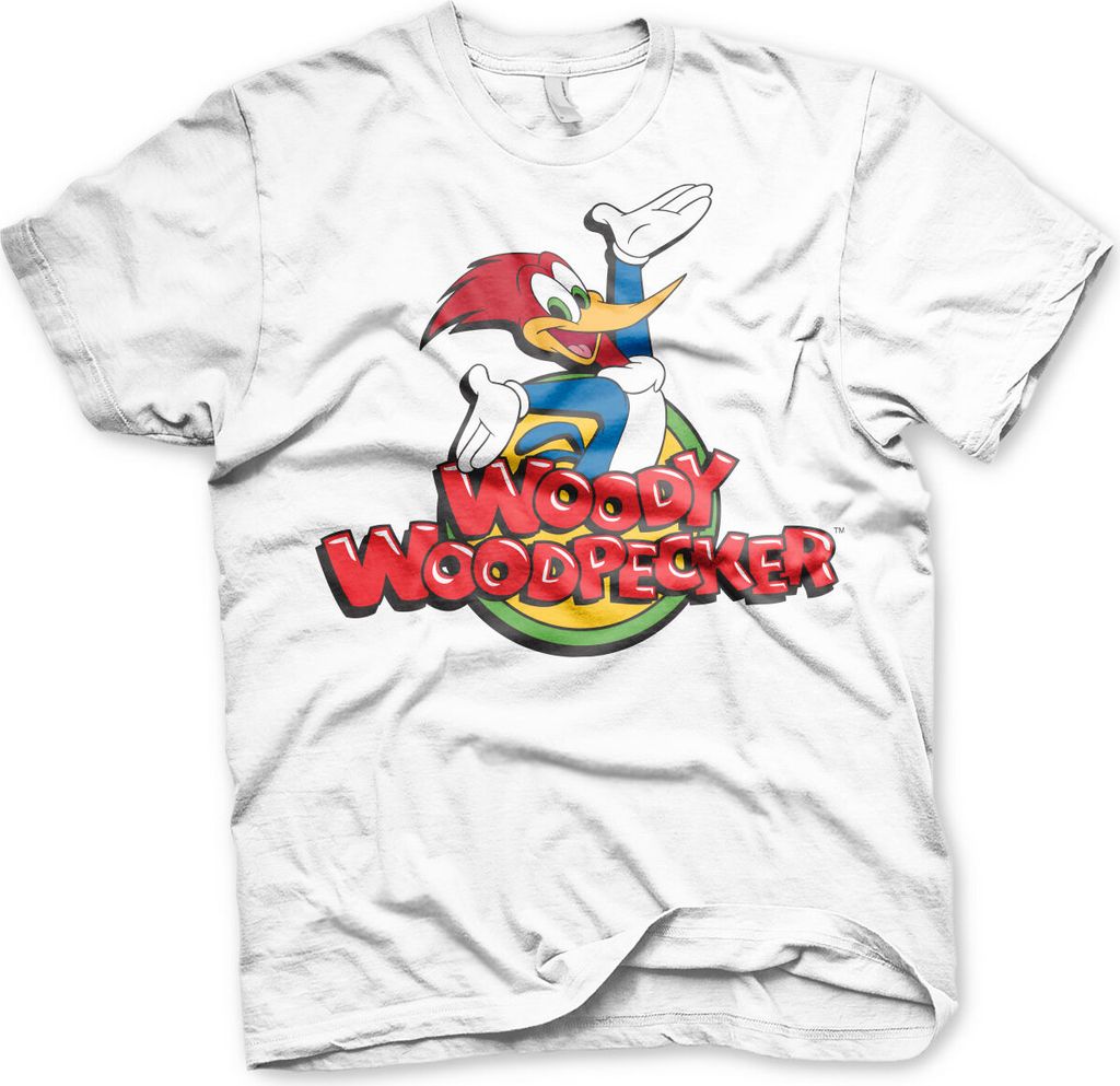Woody Woodpecker Classic Logo T-Shirt - X-Large - White