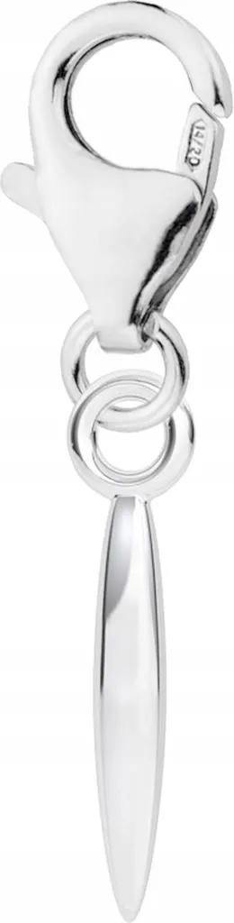 Chiusura A Moschettone In Argento 925 A Forma Di Foglia – 24 Mm, Per Bracciali E Collane Fai Da Te