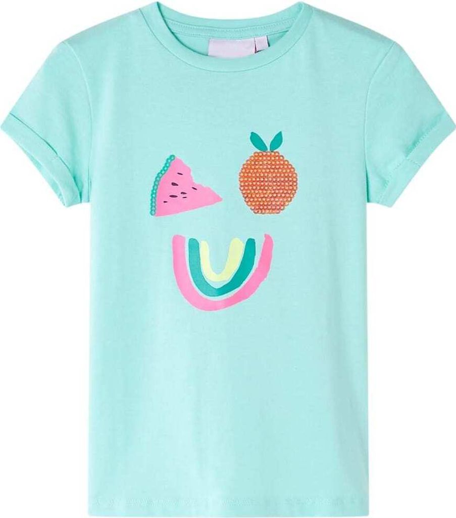 "Spring Sale"Kinder-T-Shirt - Modernes und langlebige - Helles Minzgrün 128 Promotion443518 - Arbeitshosen