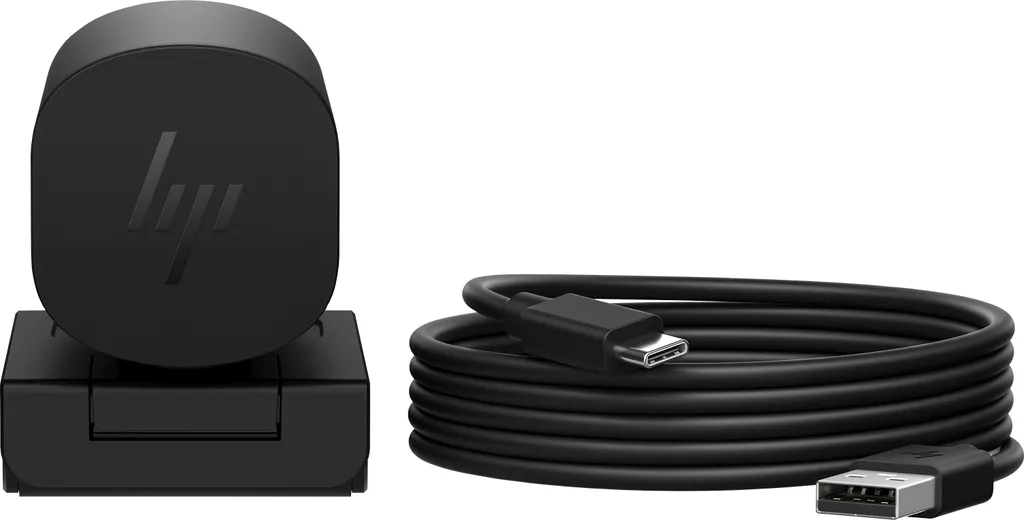 HP 965 4K STR Webcam Ultra HD avec Correction d'Éclairage Avancée