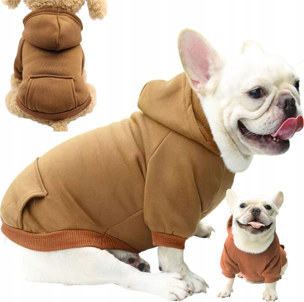 Hundekleidung Weste Jacke Sweatshirt mit Kapuze isoliert Größe S