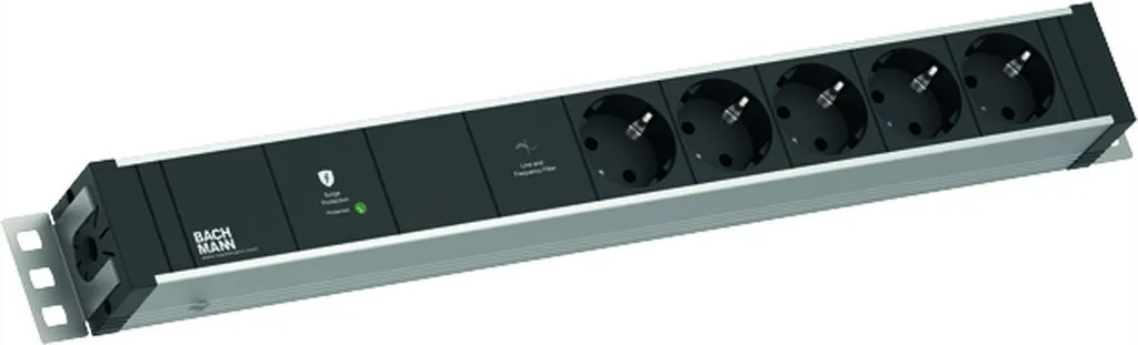 Bandeau de Prises Rackable 19'' Bachmann 1,5U pour Baie Informatique