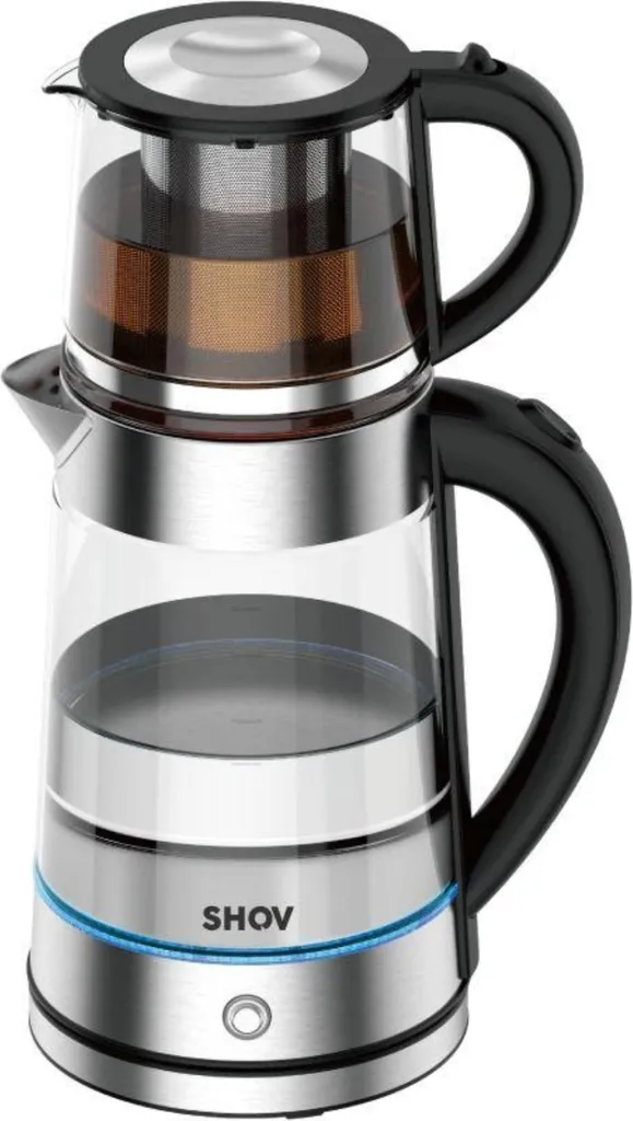 Bouilloire Théière Shov Double Volume 1,7L et 0,8L Sécurité Strix Intégrée