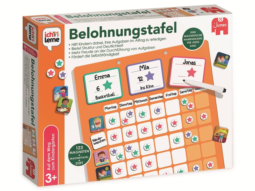 Ich lerne - Belohnungstafel, 3 Jahr(e), Karton, Kunststoff, Produktbild 