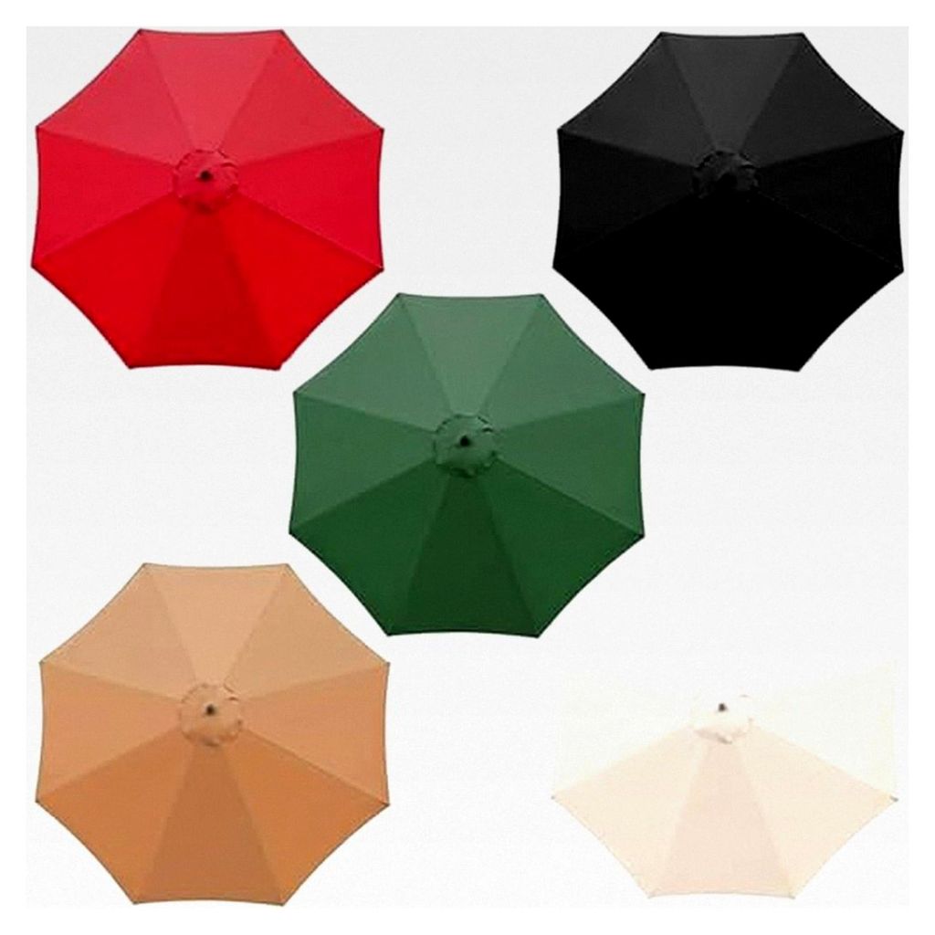 Ersatzbezug für Sonnenschirm, 3 m mit 8 Rippen, Überdachung für Garten, Terrasse, Hof, Strand, Pool, Markttisch (nur Baldachin)