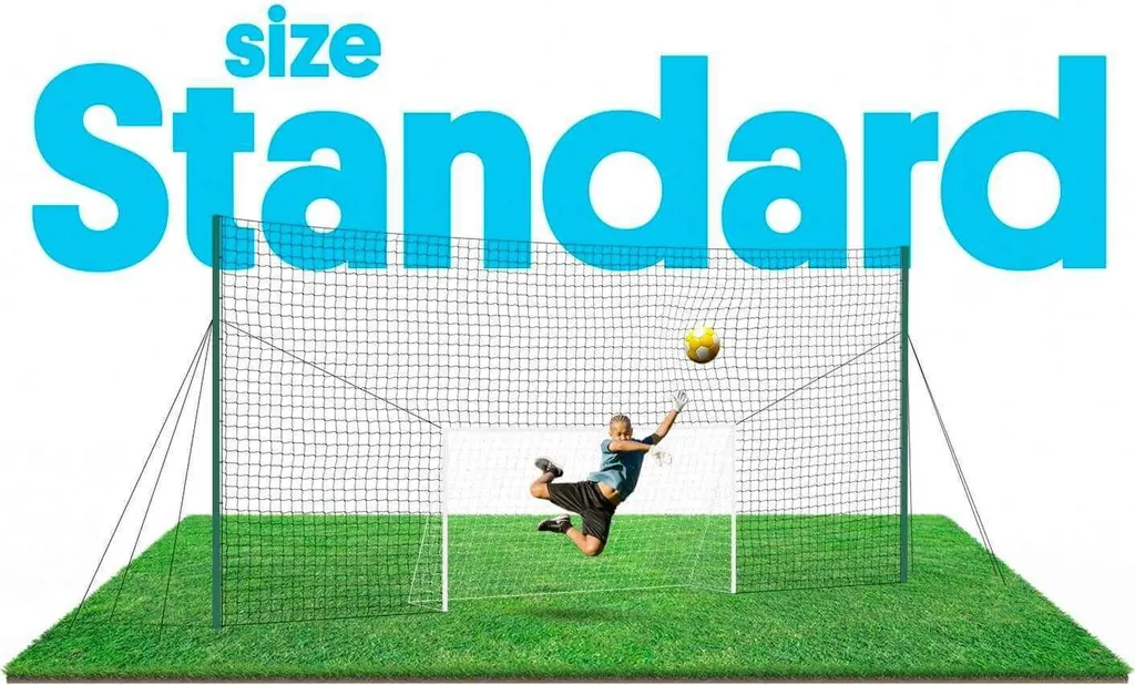 But de Foot avec Filet Pare-ballons et Rebondisseur Open Goaaal Standard